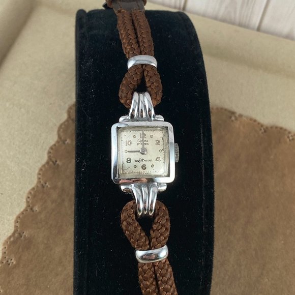 Rare Vintage Swiss Made Optima 17 Rubis Mechanical Ladies Bracelet Watch Working - Picture 5 of 9